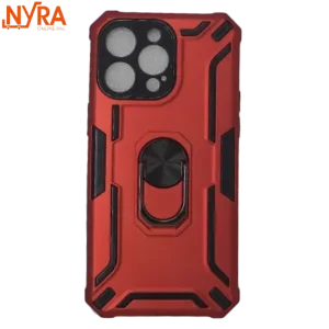 Nyra :  Iphone 13 Pro Max Armor Case Providing Dual Layer Full Body Protection High Quality Material With Convenient Ring Holder